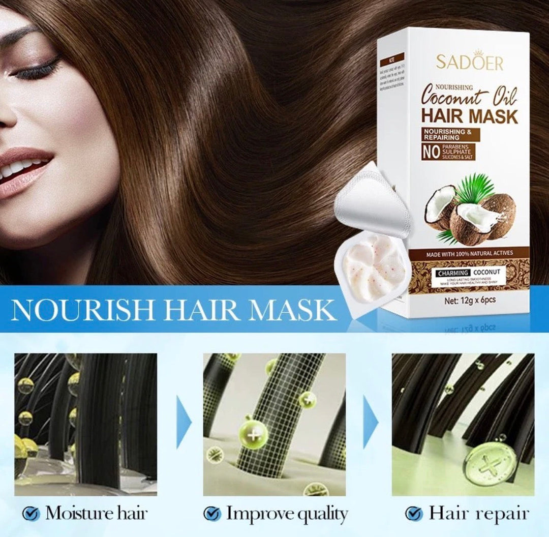 WSC SADOER Coconut Hair Mask 12g x 6pcs