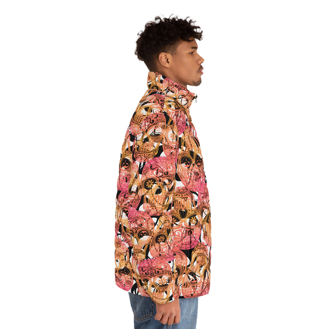 Downtown Bloom | Men's Puffer Jacket (SM-2XL) STYLE# HH139