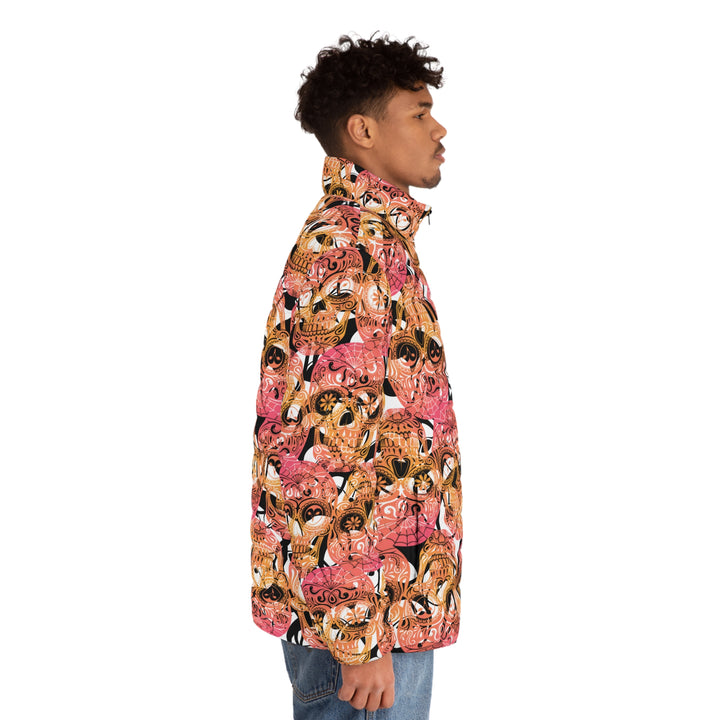 Downtown Bloom | Men's Puffer Jacket (SM-2XL) STYLE# HH139