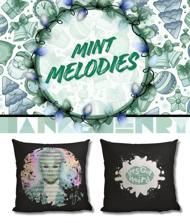 23pc. Christmas Mystery Boxes w/ 18"x18" Retro Glitz Pillow