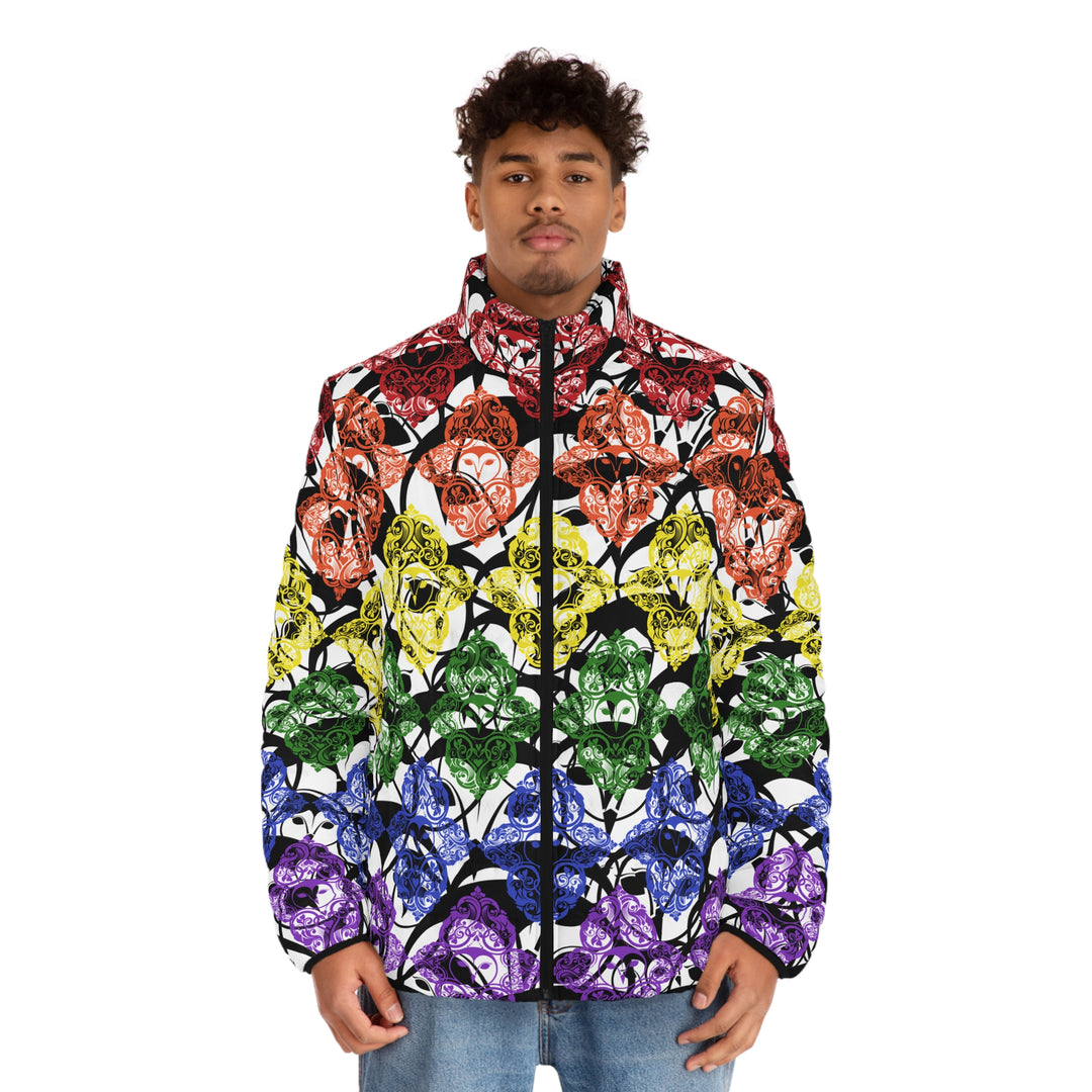 Downtown Bloom | Men's Puffer Jacket (SM-2XL) STYLE# HH133