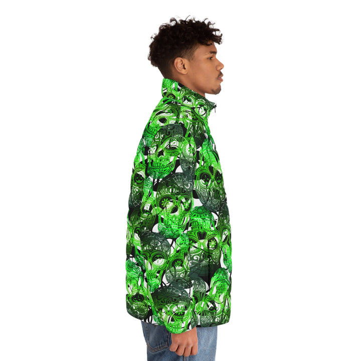 Sugar My Skulls | Men's Puffer Jacket (SM-2XL) STYLE# HH129