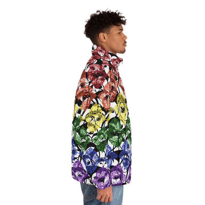 Downtown Bloom | Men's Puffer Jacket (SM-2XL) STYLE# HH133