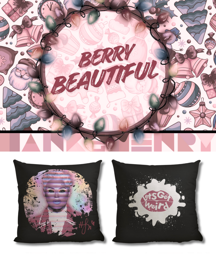 23pc. Christmas Mystery Boxes w/ 18"x18" Retro Glitz Pillow