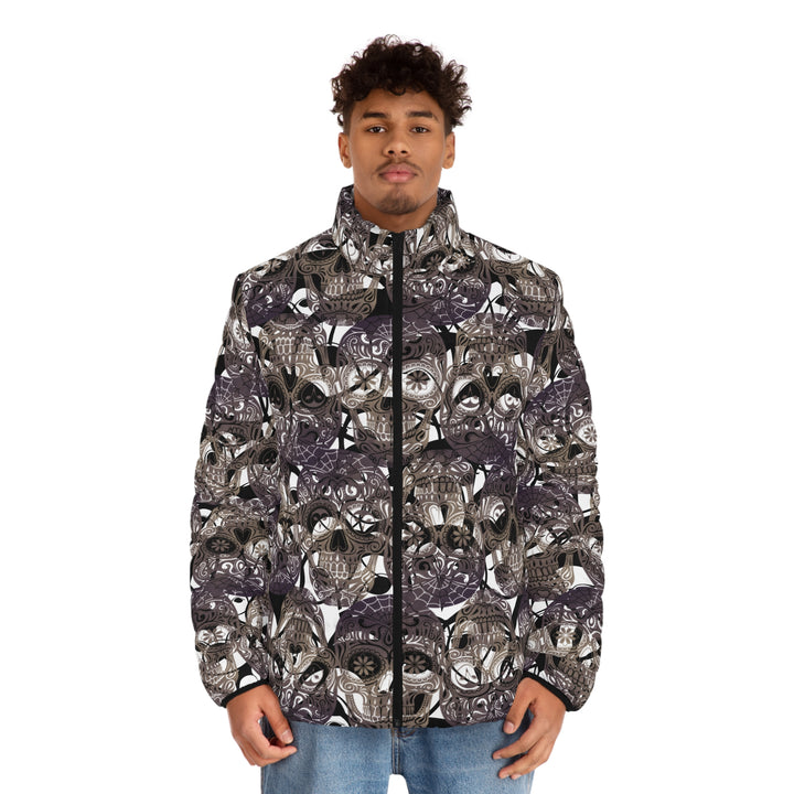 Downtown Bloom | Men's Puffer Jacket (SM-2XL) STYLE# HH136