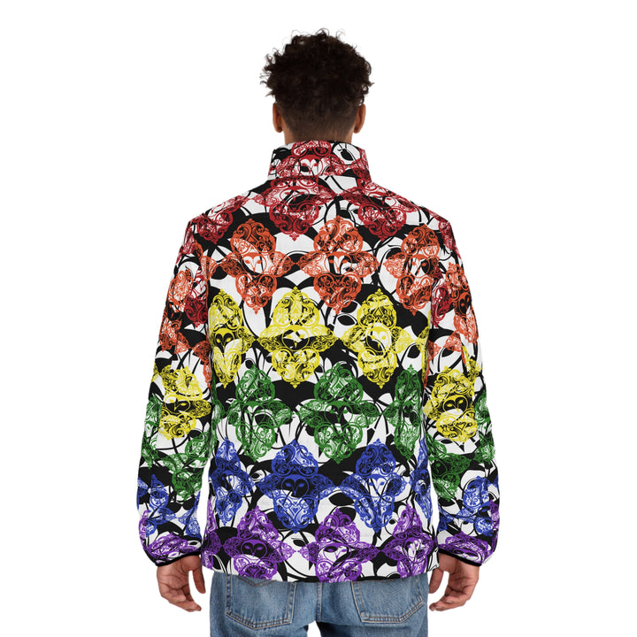 Downtown Bloom | Men's Puffer Jacket (SM-2XL) STYLE# HH133