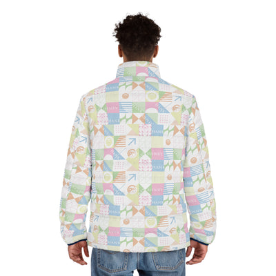 Downtown Bloom | Men's Puffer Jacket (SM-2XL)