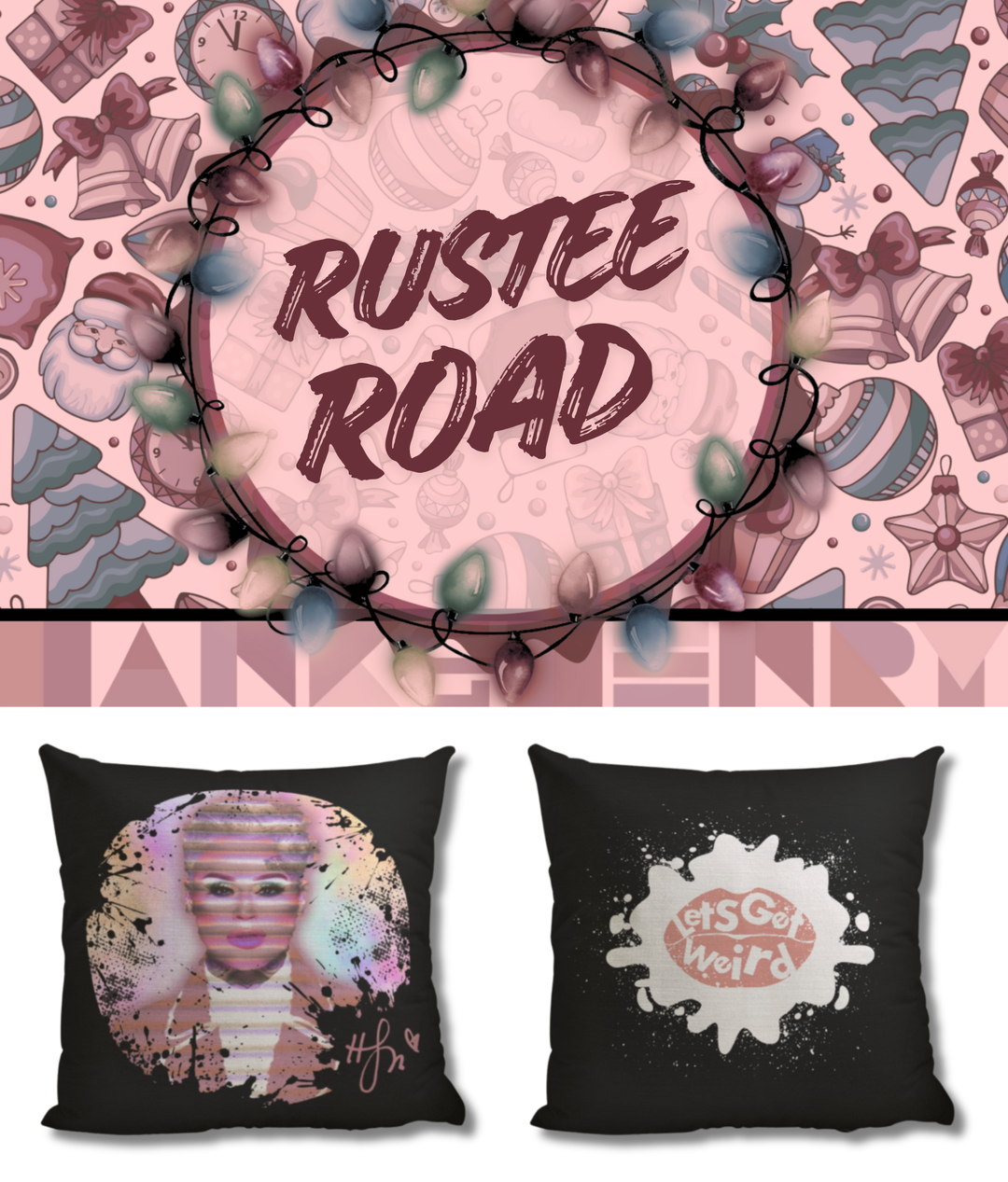 23pc. Christmas Mystery Boxes w/ 18"x18" Retro Glitz Pillow