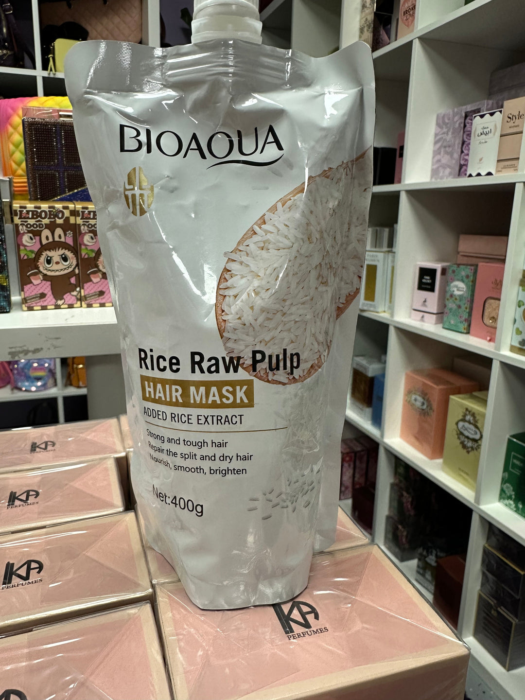 Rice Raw Pulp Hair Mask. Added Rice Extract