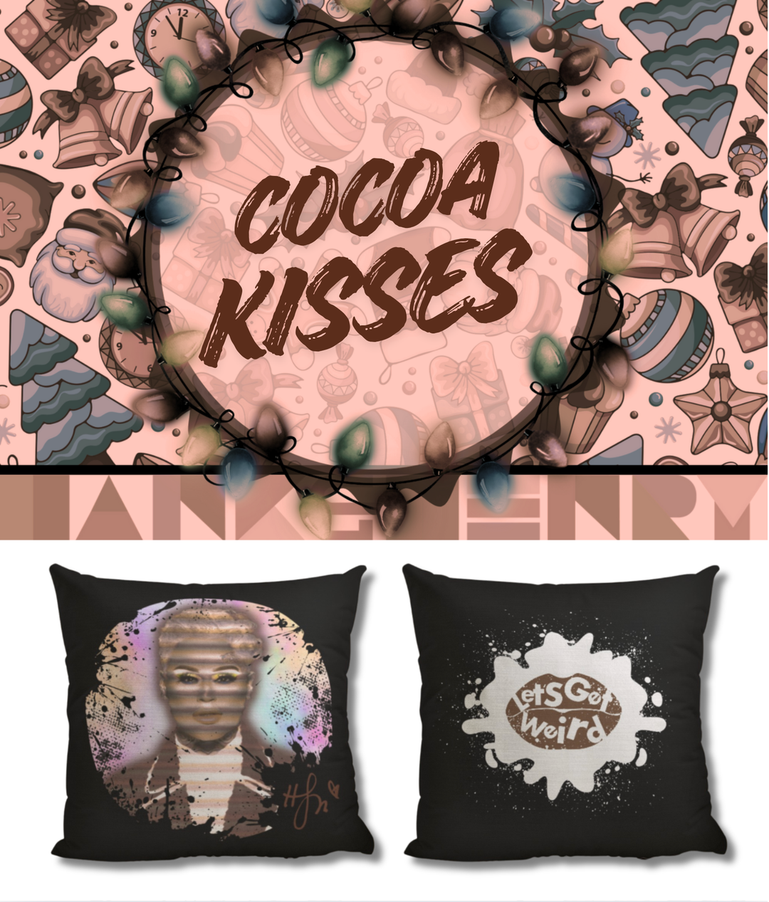 23pc. Christmas Mystery Boxes w/ 18"x18" Retro Glitz Pillow