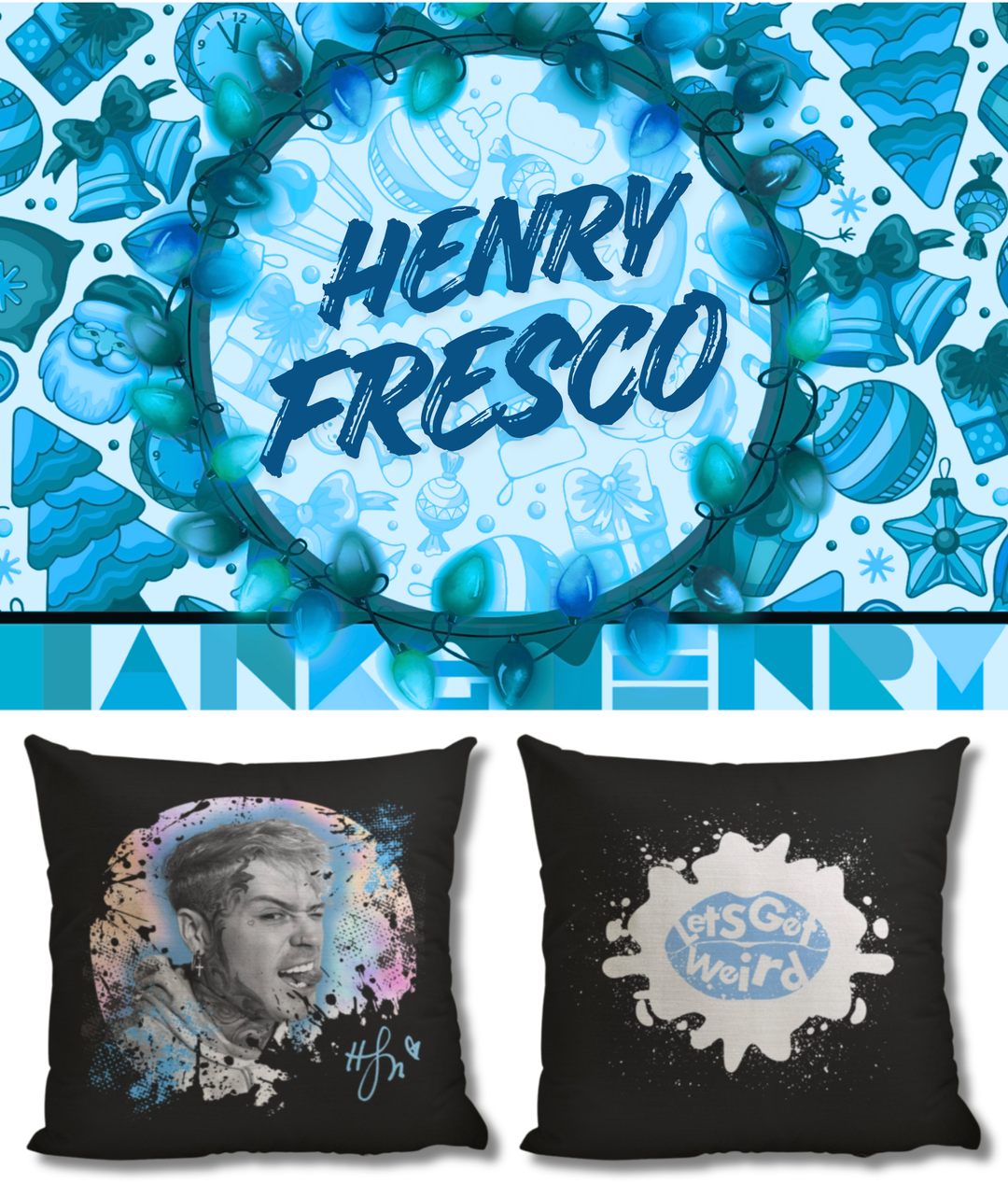 23pc.  Christmas Mystery Boxes w/ 18"x18" H&H Pillow