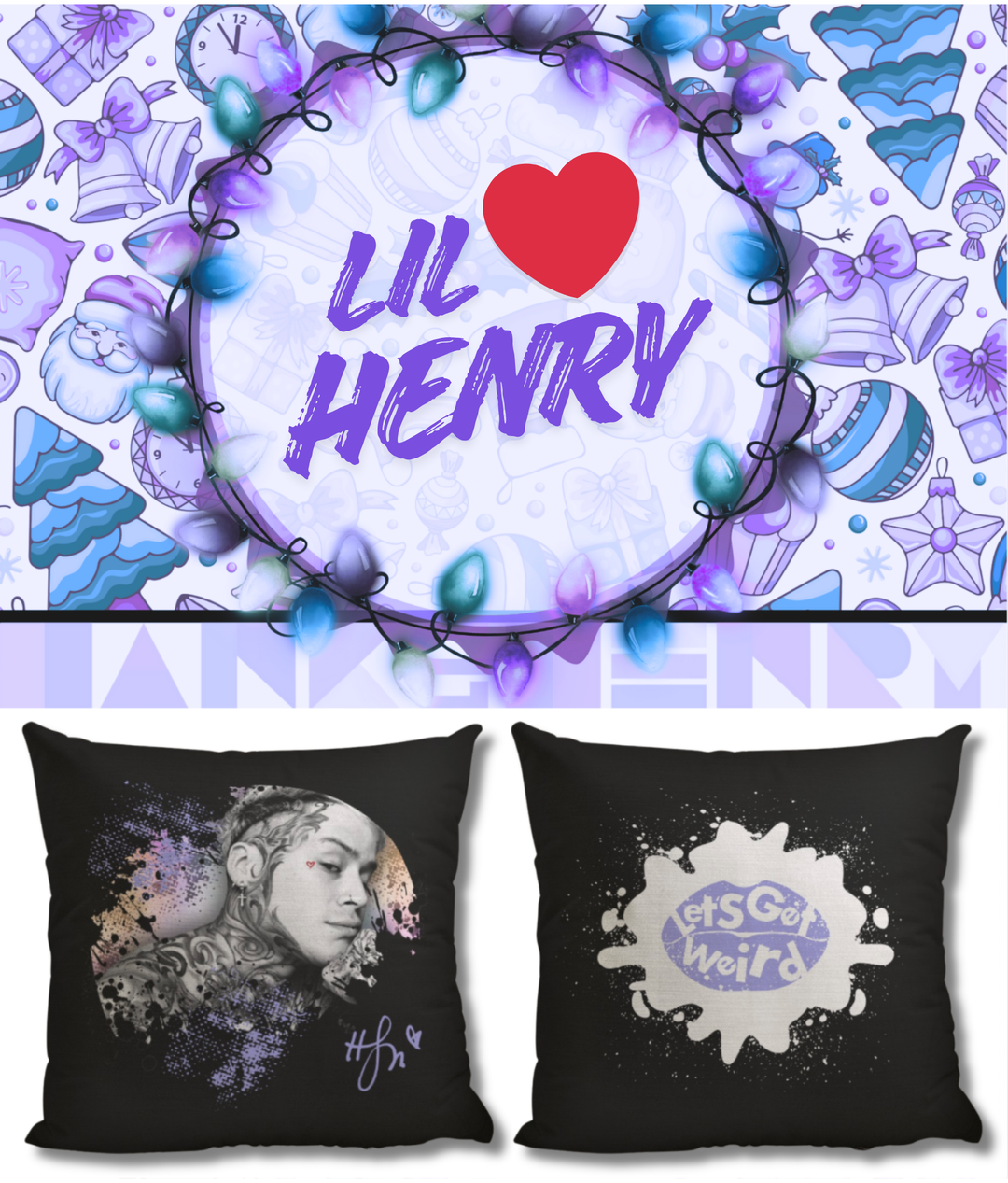 23pc.  Christmas Mystery Boxes w/ 18"x18" H&H Pillow