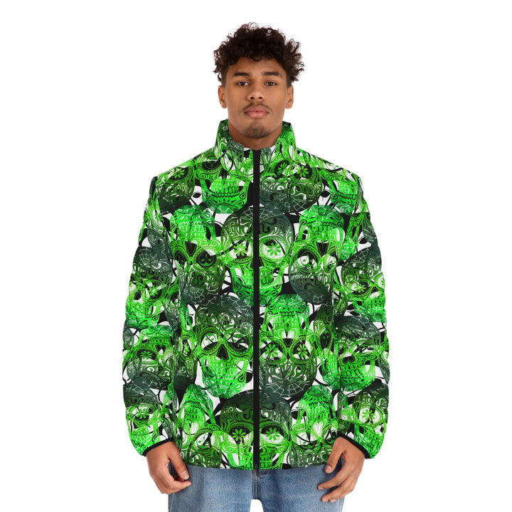 Sugar My Skulls | Men's Puffer Jacket (SM-2XL) STYLE# HH129