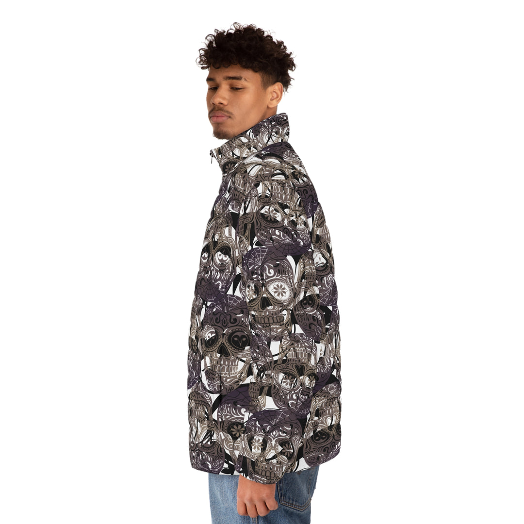 Downtown Bloom | Men's Puffer Jacket (SM-2XL) STYLE# HH136