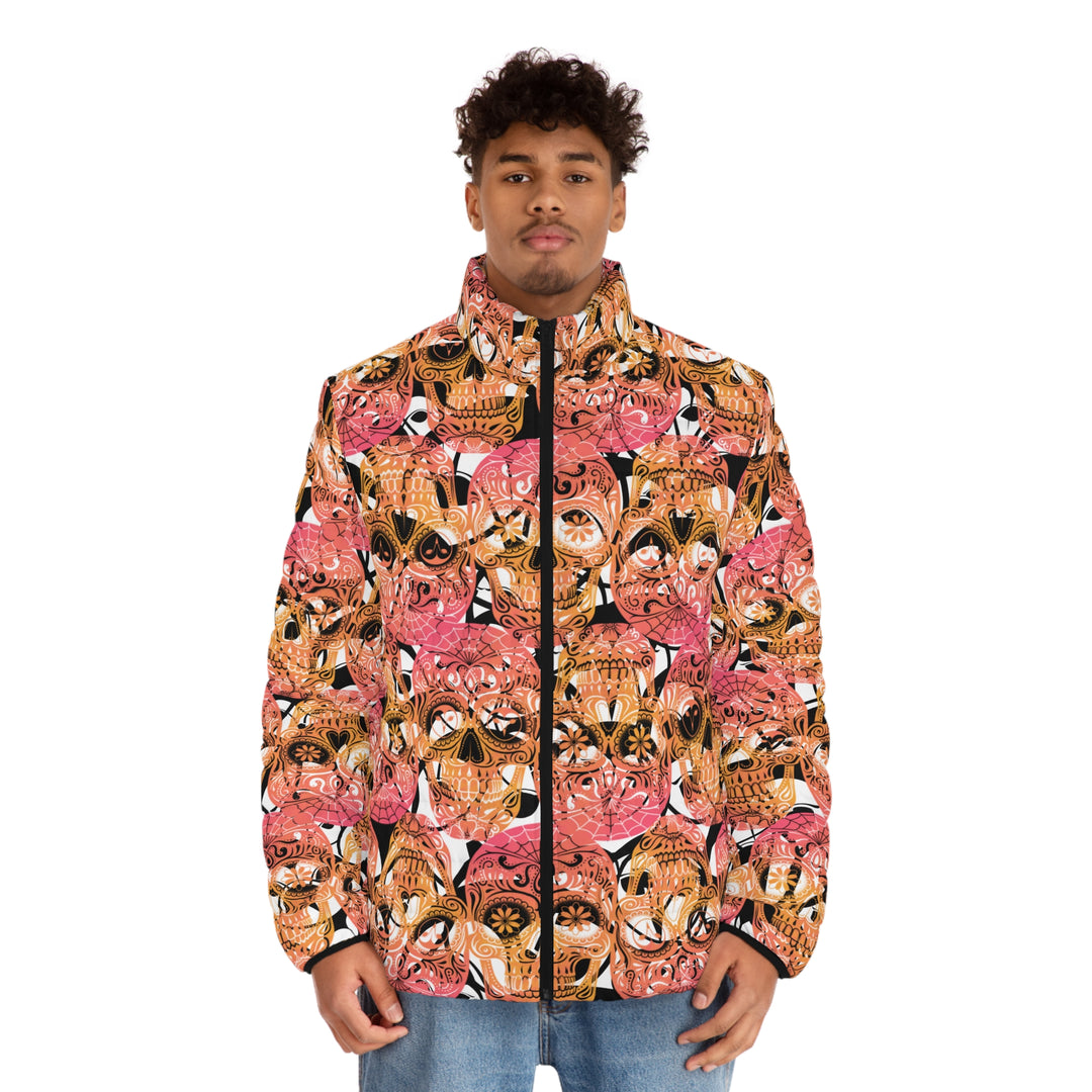 Downtown Bloom | Men's Puffer Jacket (SM-2XL) STYLE# HH139