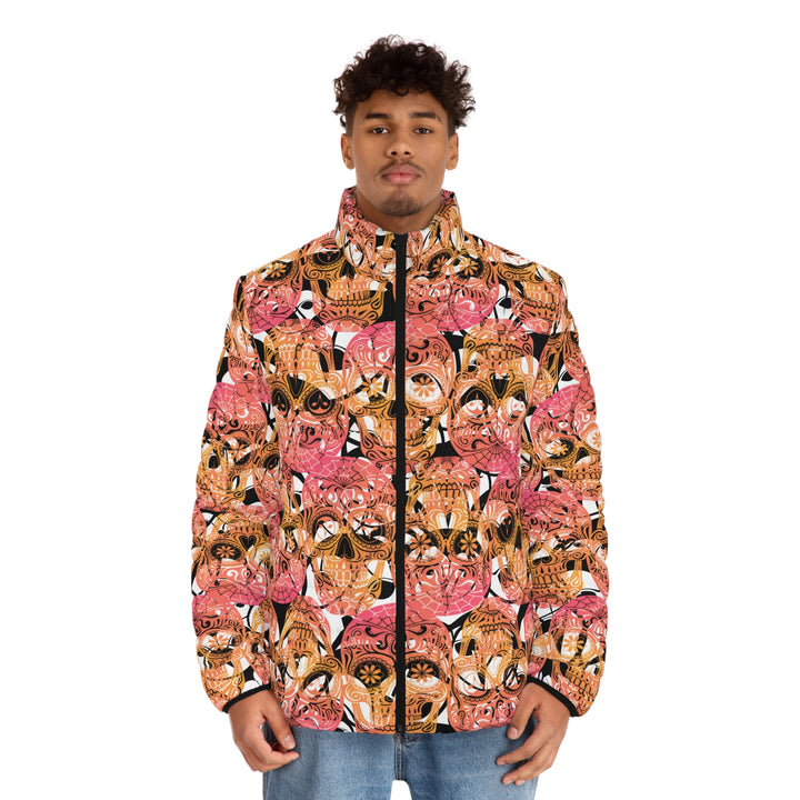 Downtown Bloom | Men's Puffer Jacket (SM-2XL) STYLE# HH139