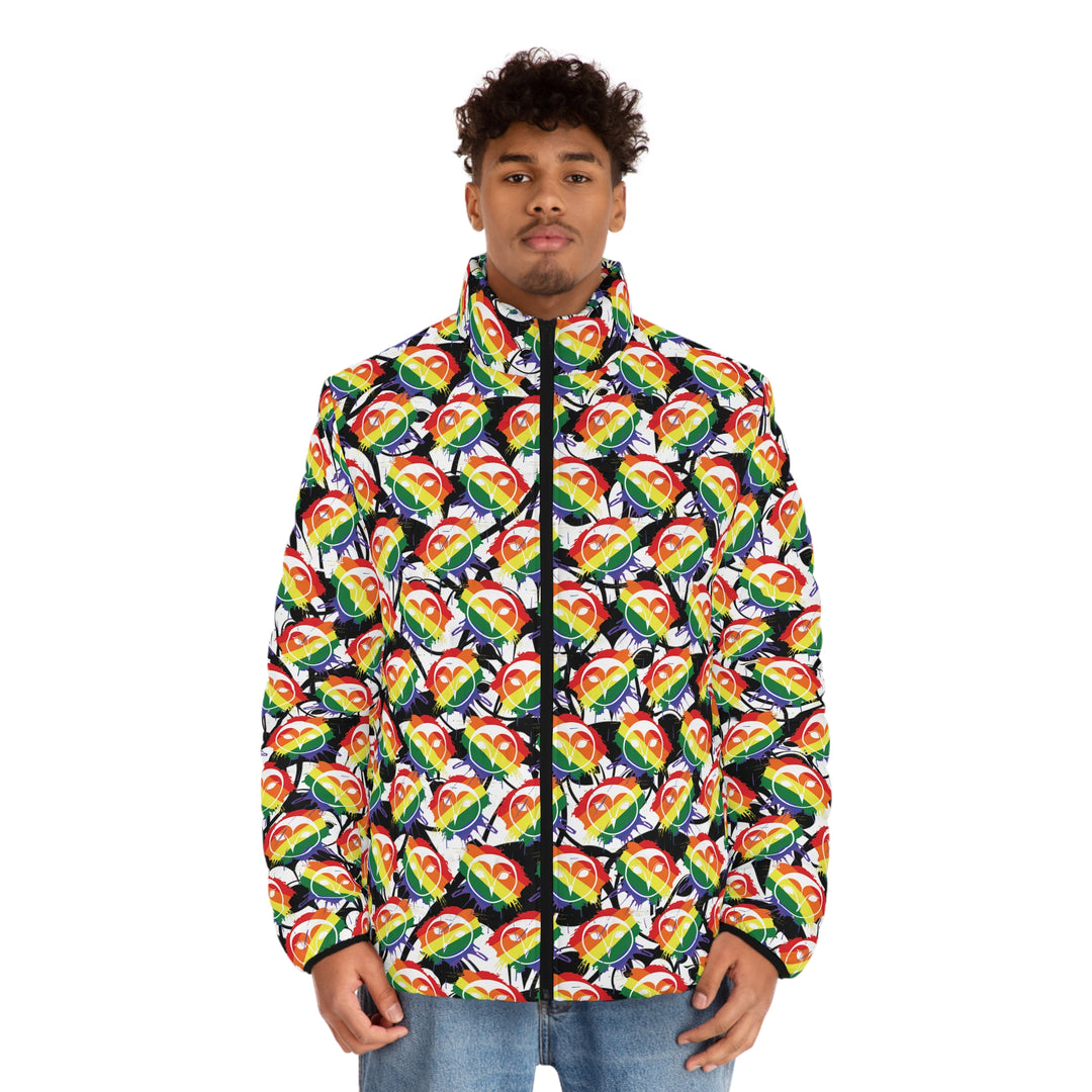Downtown Bloom | Men's Puffer Jacket (SM-2XL) STYLE# HH130