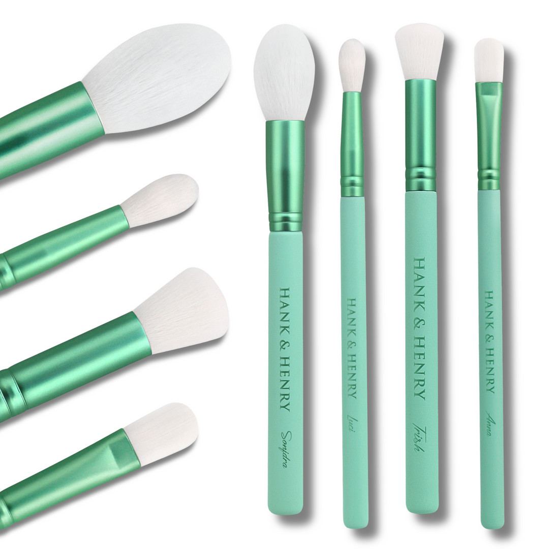 4pc. Velvet Touch Mint Pastel Brush Bundle