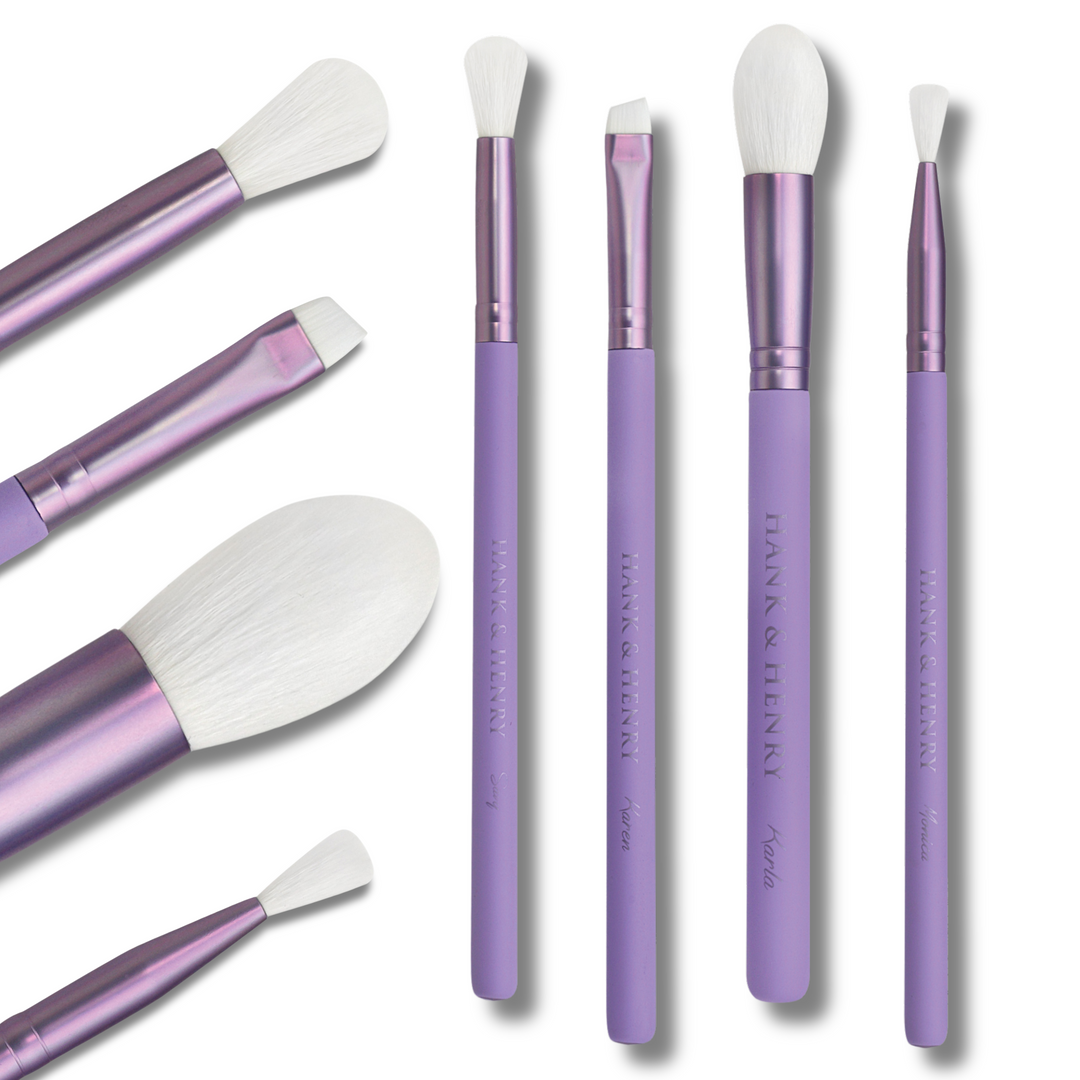 4pc. Velvet Touch Lilac Pastel Brush Bundle