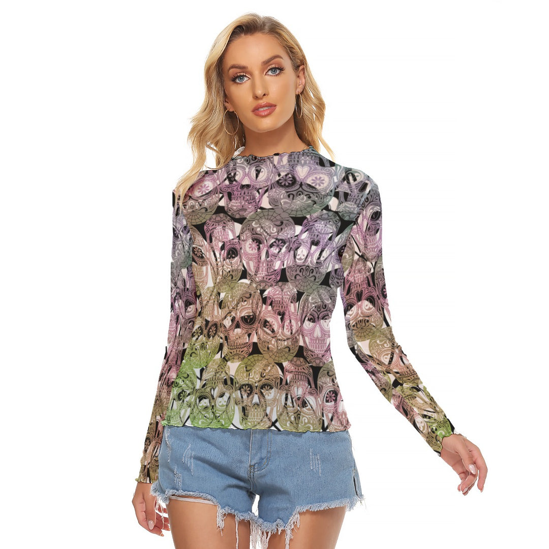 Sugar My Skulls | Mesh T-Shirt (XS-6XL) STYLE# HH141