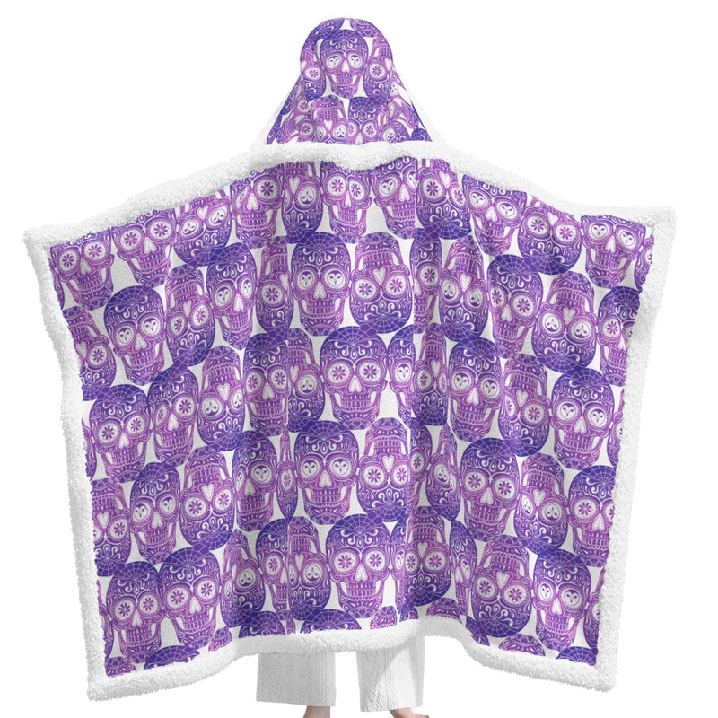 Sugar My Skulls | Wearable Blanket w/Hoodie (Sm-Med)