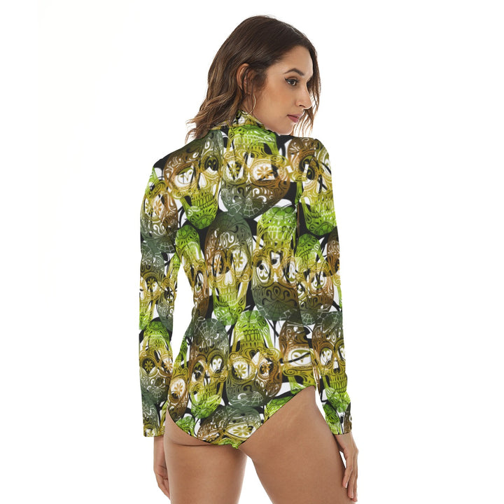 Sugar My Skulls | Bodysuit (SM-4XL) STYLE# HH062