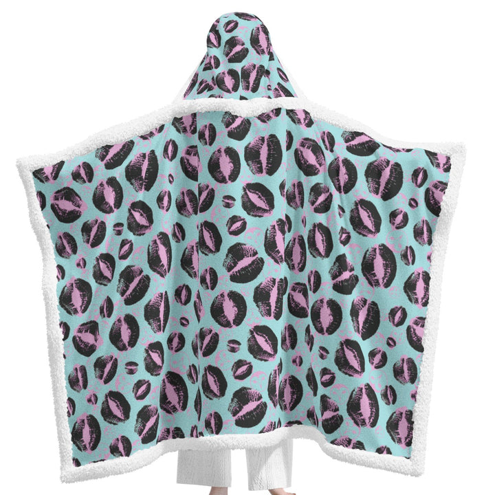 Kiss My Retro | Wearable Blanket w/Hoodie (Sm-Med)