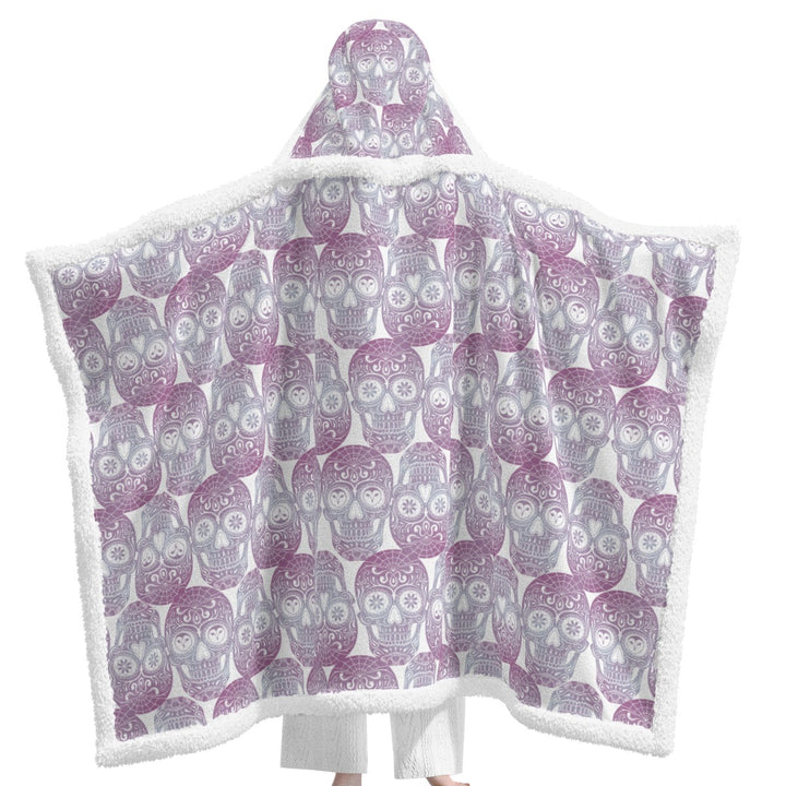 Sugar My Skulls | Wearable Blanket w/Hoodie (Sm-Med)