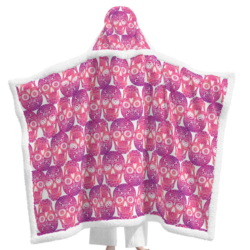 Sugar My Skulls | Wearable Blanket w/Hoodie (Sm-Med)