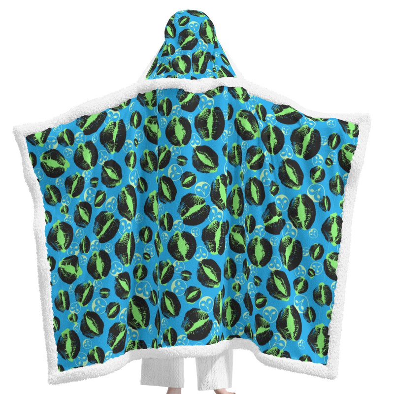 Kiss My Retro | Wearable Blanket w/Hoodie (Sm-Med)