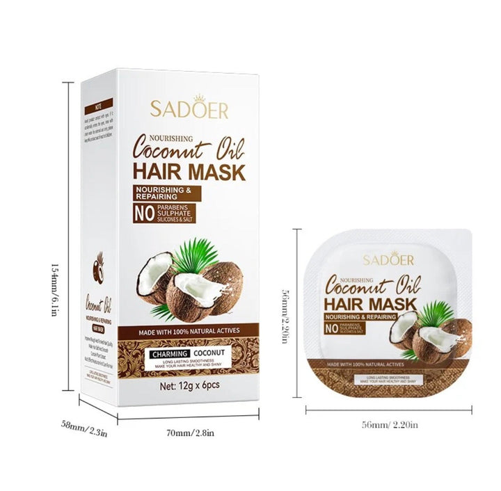 WSC SADOER Coconut Hair Mask 12g x 6pcs