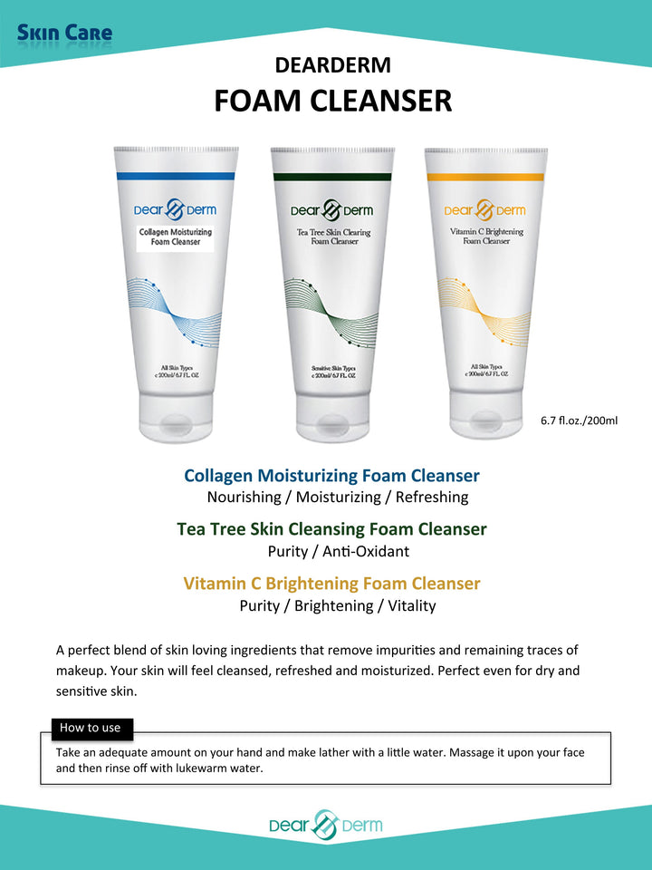 DEARDERM COLLAGEN MOISTURIZING FOAM CLEANSER