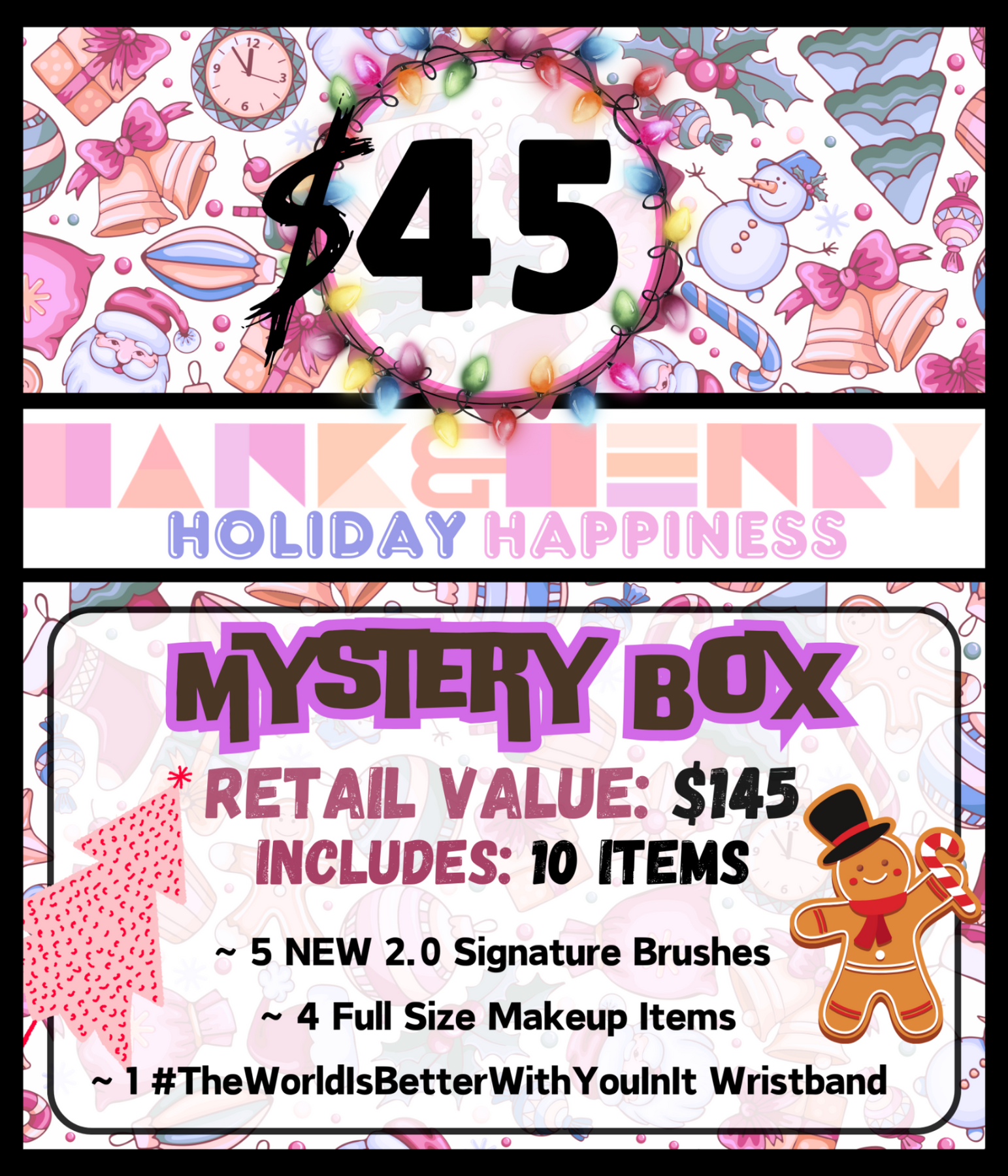 10pc. Holiday Happiness Mystery Box Hank & Henry Beauty