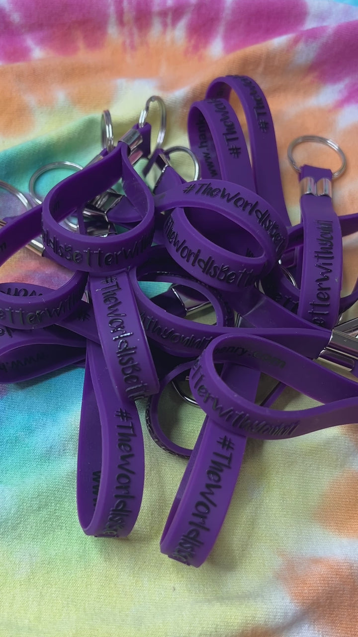 Purple Keychain | #TheWorldIsBetterWithYouInIt