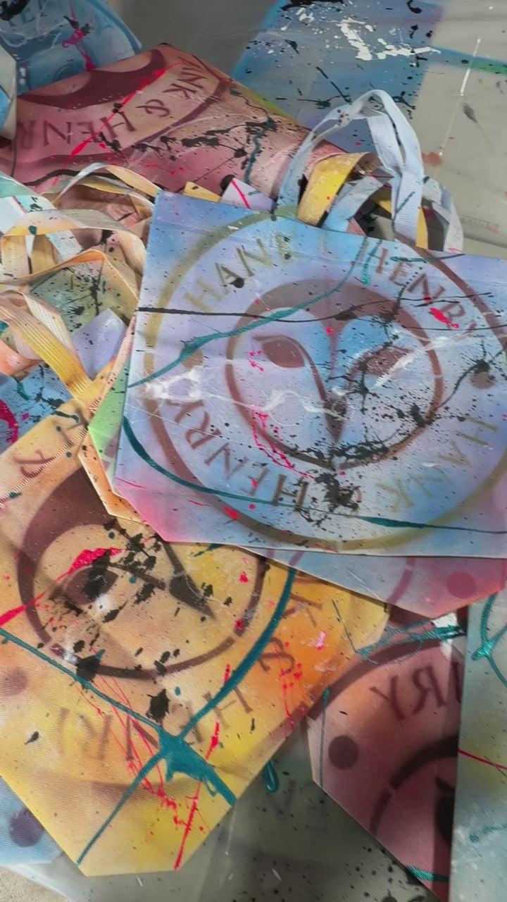 Painted by Henry Mystery Graffiti Tote