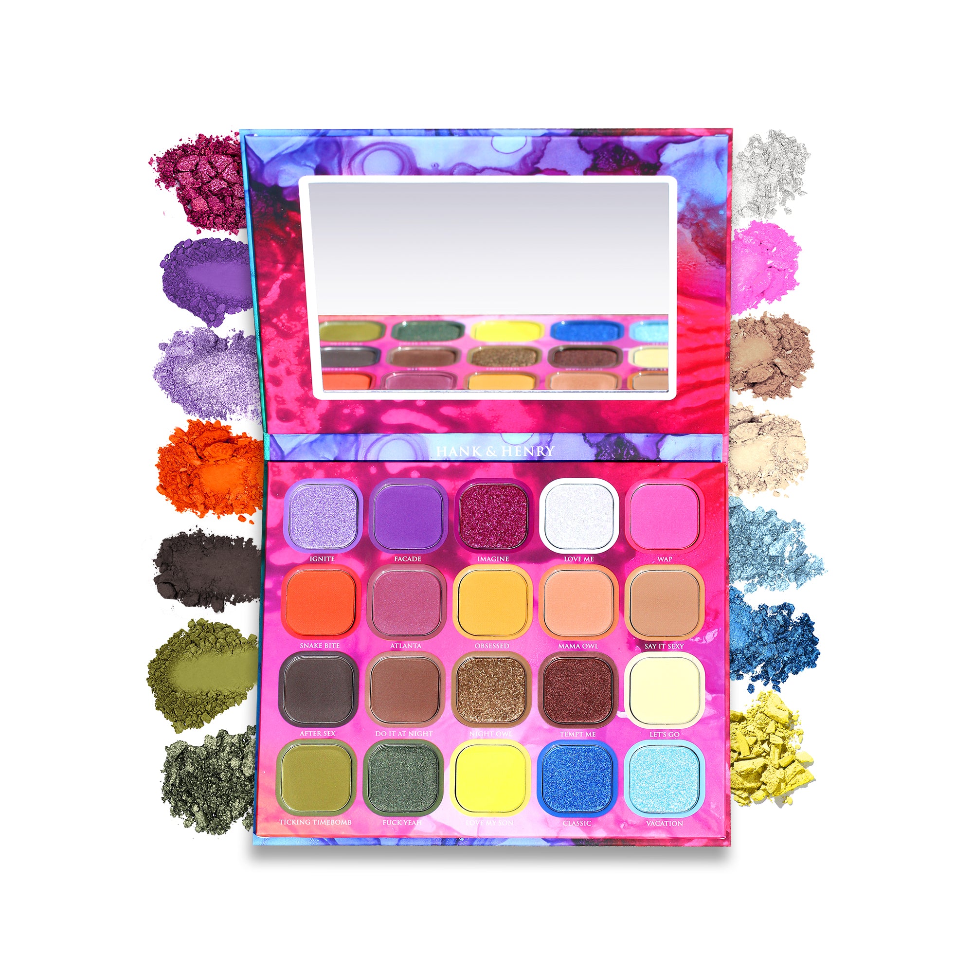 Hank & Henry Bianca Tye Dye factory Palette + Brushes & Lashes ●●PRICE IS AS MARKED●●